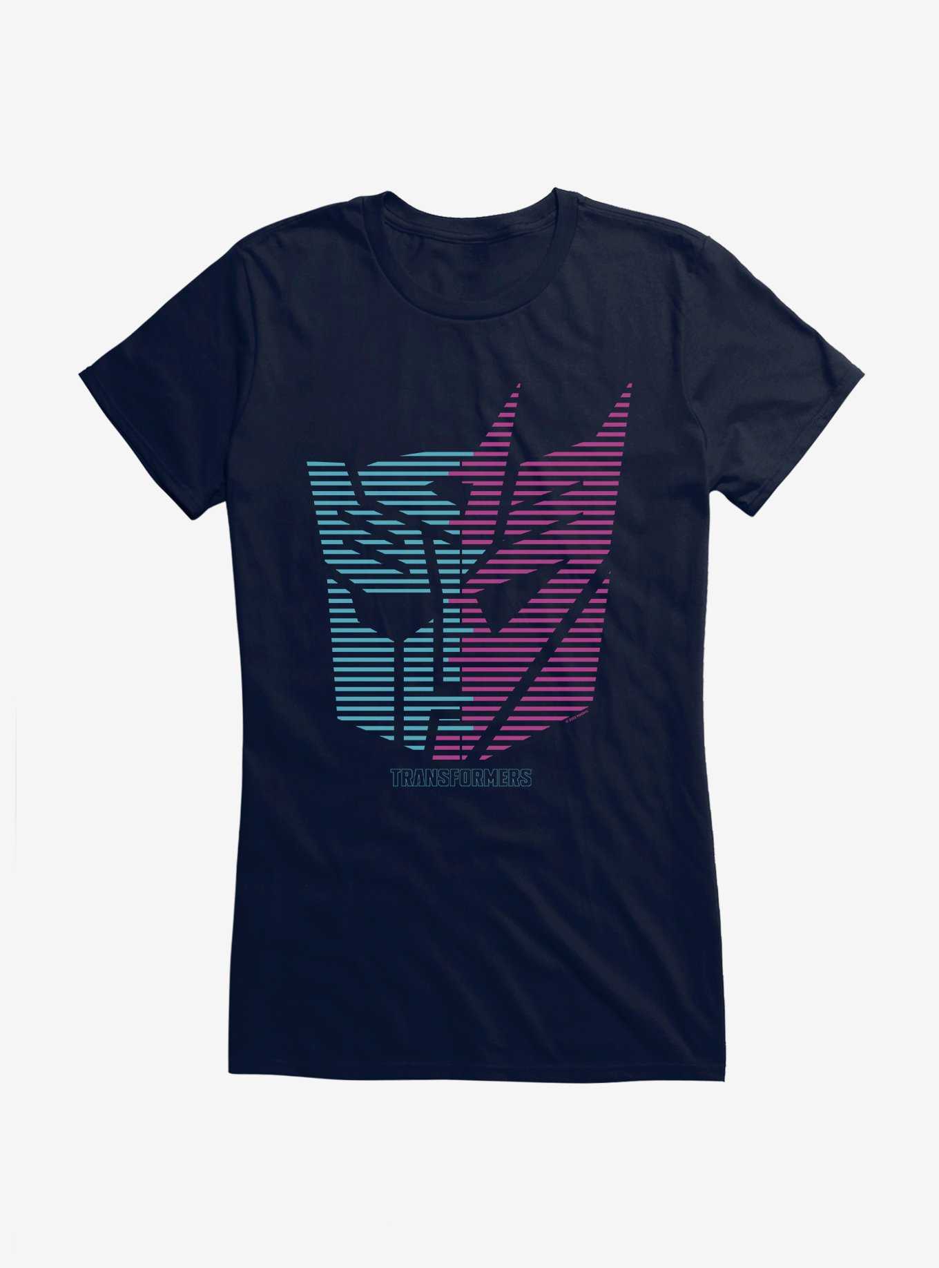 Transformers Autobot Decepticon Split Icon Girls T-Shirt, , hi-res