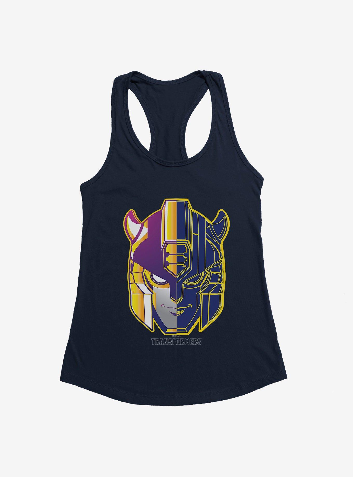 Transformers Bumblebee Head Icon Girls Tank