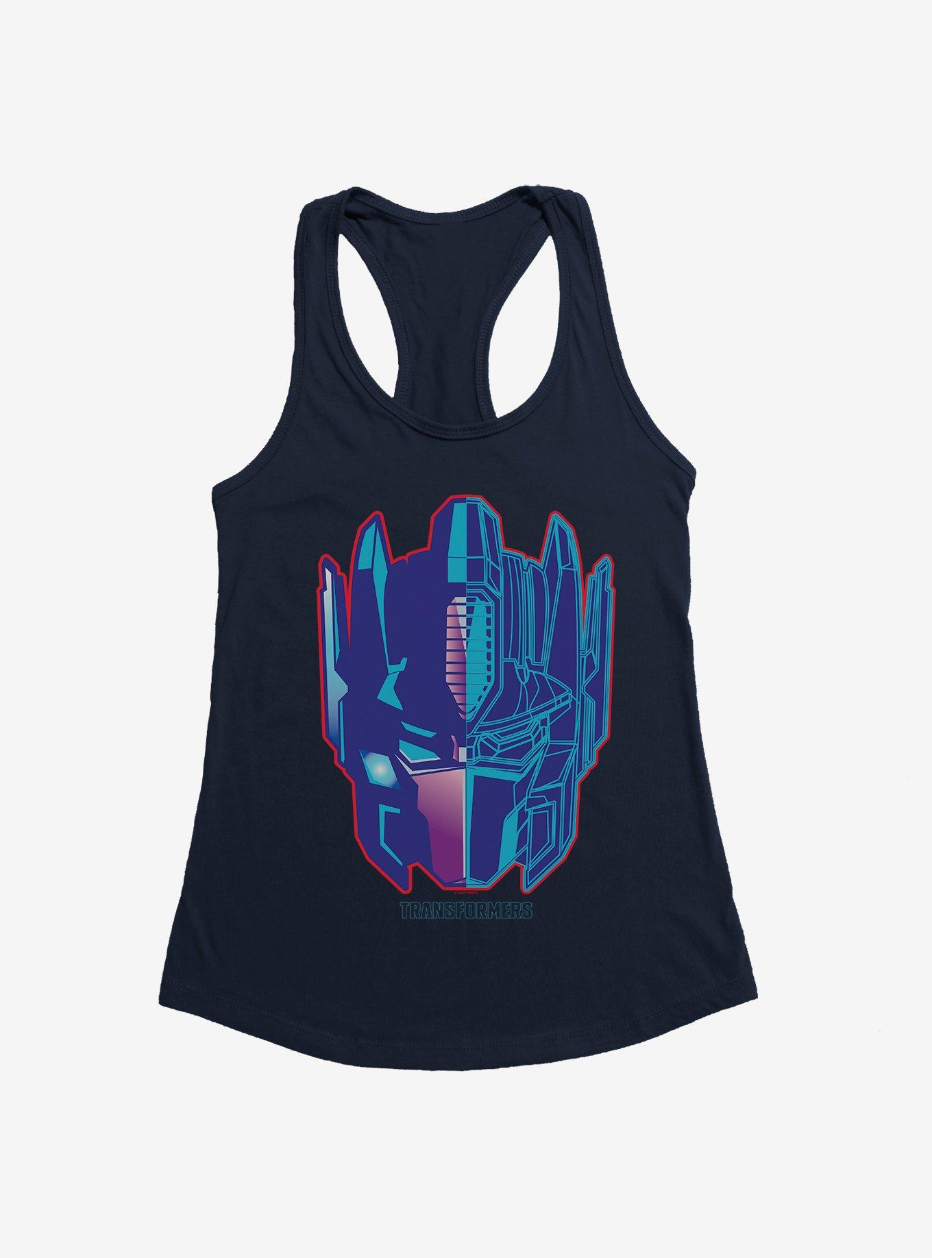 Transformers Optimus Prime Head Icon Girls Tank, MIDNIGHT NAVY, hi-res