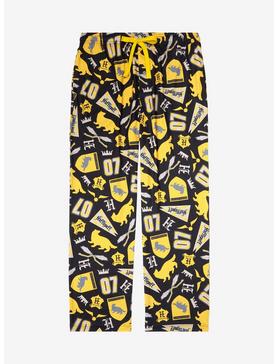 Harry Potter Hufflepuff Quidditch Allover Print Plus Size Sleep Pants - BoxLunch Exclusive, , hi-res