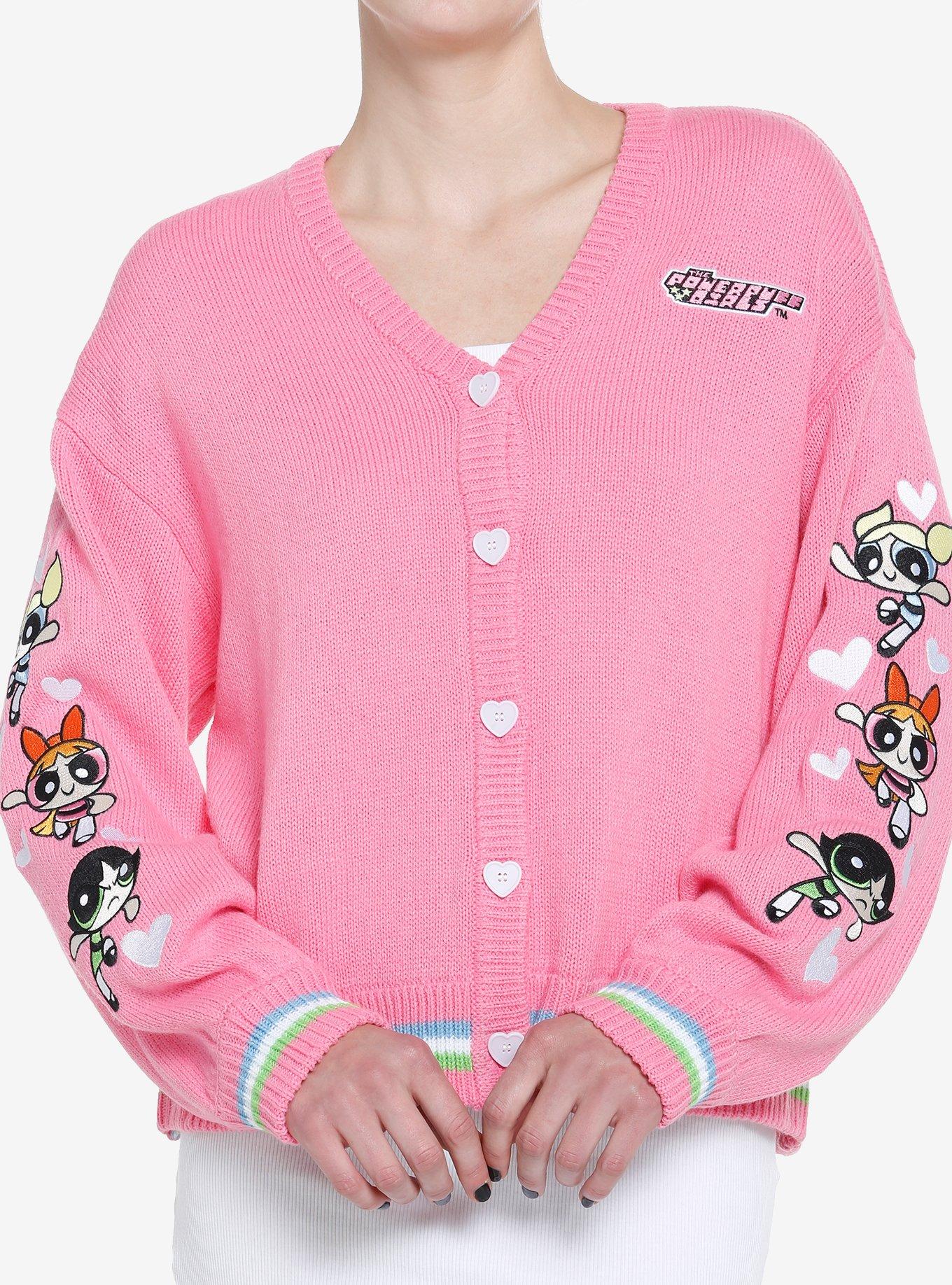 The Powerpuff Girls Stripe Girls Cardigan Hot Topic