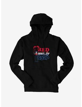 Plus Size Betty Boop White And Blue Betty Hoodie, , hi-res