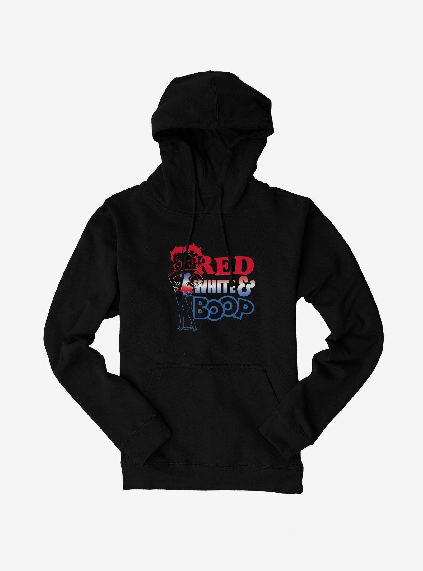 Betty Boop White And Blue Betty Hoodie, , hi-res