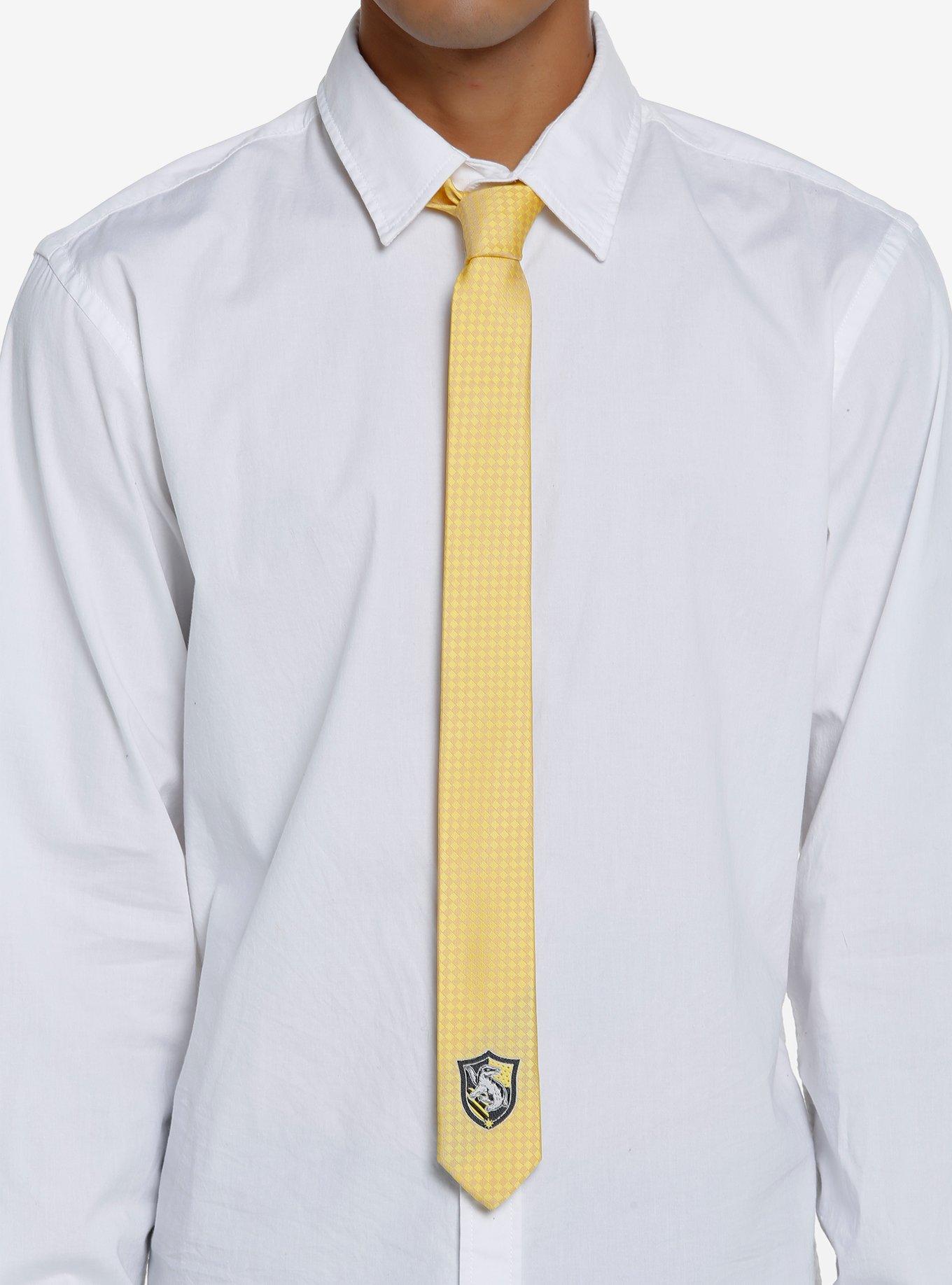 Harry Potter Hufflepuff Checker Tie, , hi-res