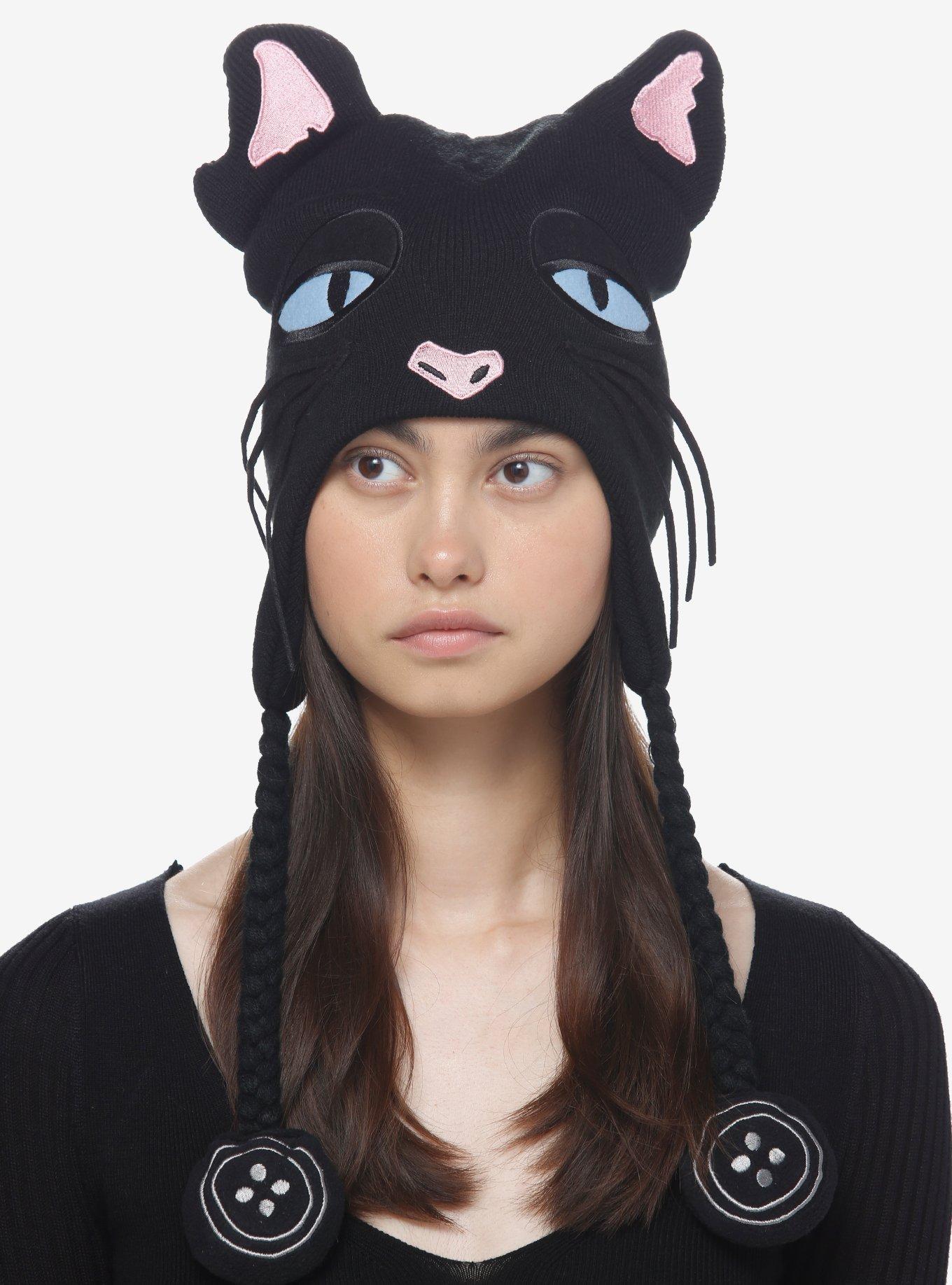 Coraline Cat Tassel Beanie, , hi-res