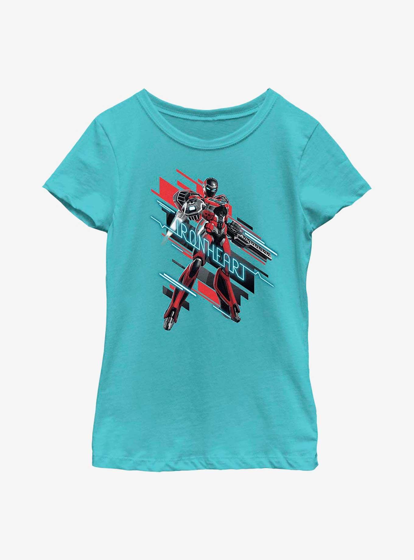 Marvel Black Panther: Wakanda Forever Ironheart Badge Youth Girls T-Shirt, , hi-res