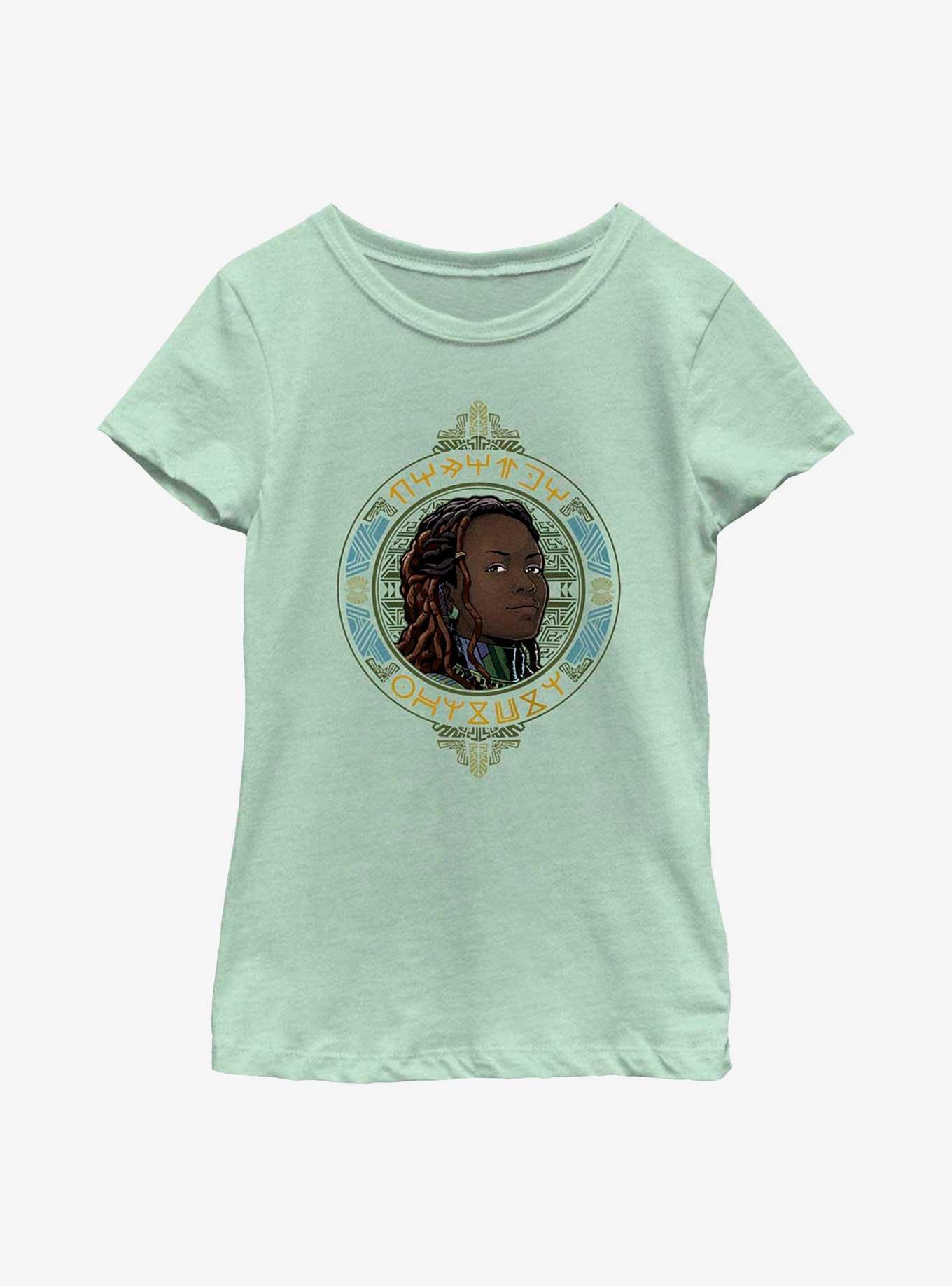 Marvel Black Panther: Wakanda Forever Nakia Badge Youth Girls T-Shirt, , hi-res