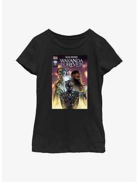 Marvel Black Panther: Wakanda Forever Shuri Comic Cover Poster Youth Girls T-Shirt, , hi-res
