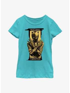 Marvel Black Panther: Wakanda Forever Shuri Salute Badge Youth Girls T-Shirt, , hi-res