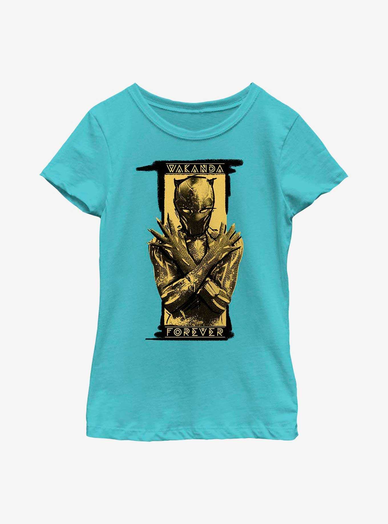Marvel Black Panther: Wakanda Forever Shuri Salute Badge Youth Girls T-Shirt, , hi-res