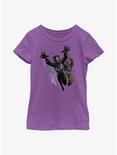 Marvel Black Panther: Wakanda Forever Warriors Take Action Youth Girls T-Shirt, PURPLE BERRY, hi-res
