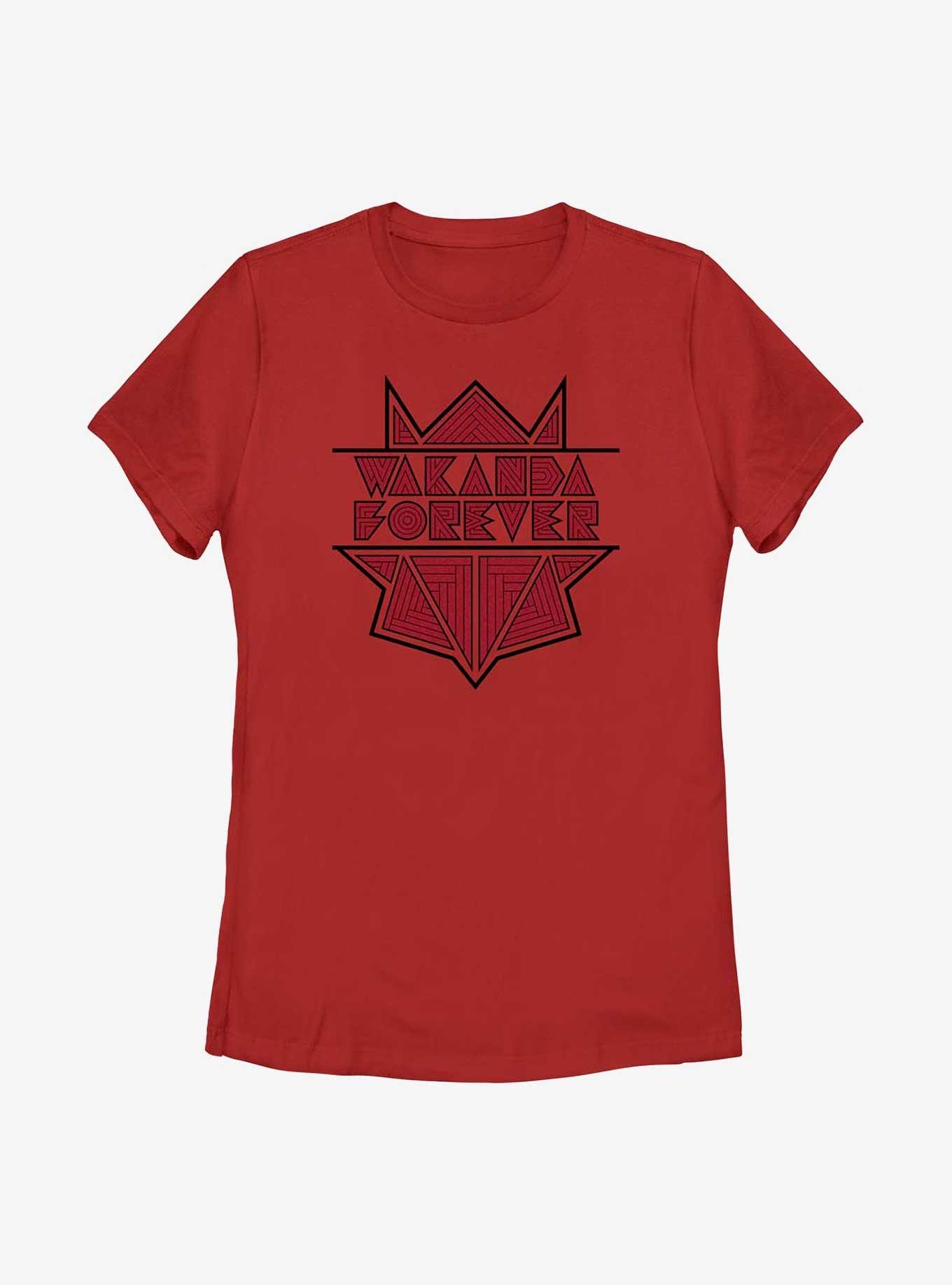 Marvel Black Panther: Wakanda Forever Geometric Panther Logo Womens T-Shirt, , hi-res