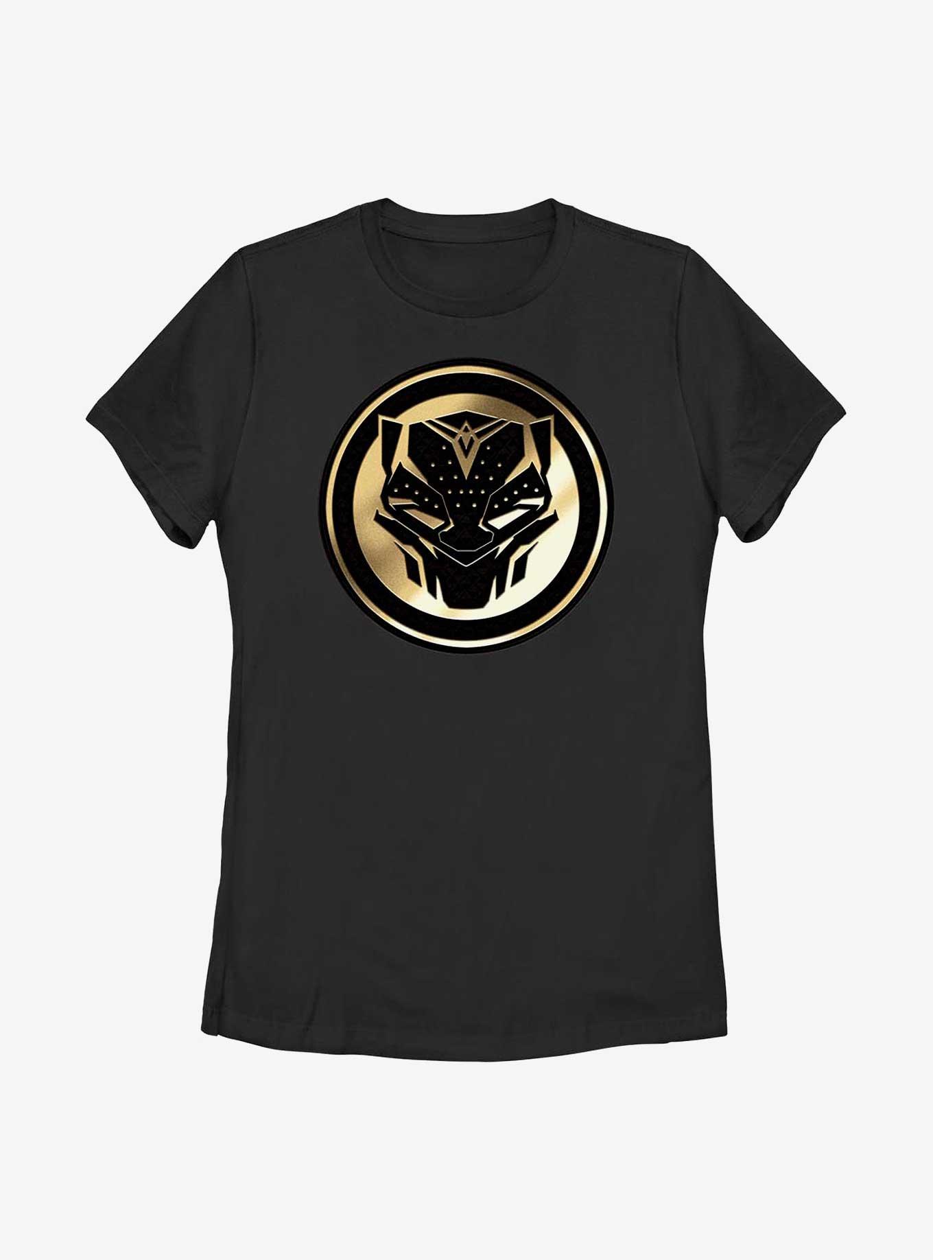 Marvel Black Panther: Wakanda Forever Golden Emblem Womens T-Shirt, , hi-res