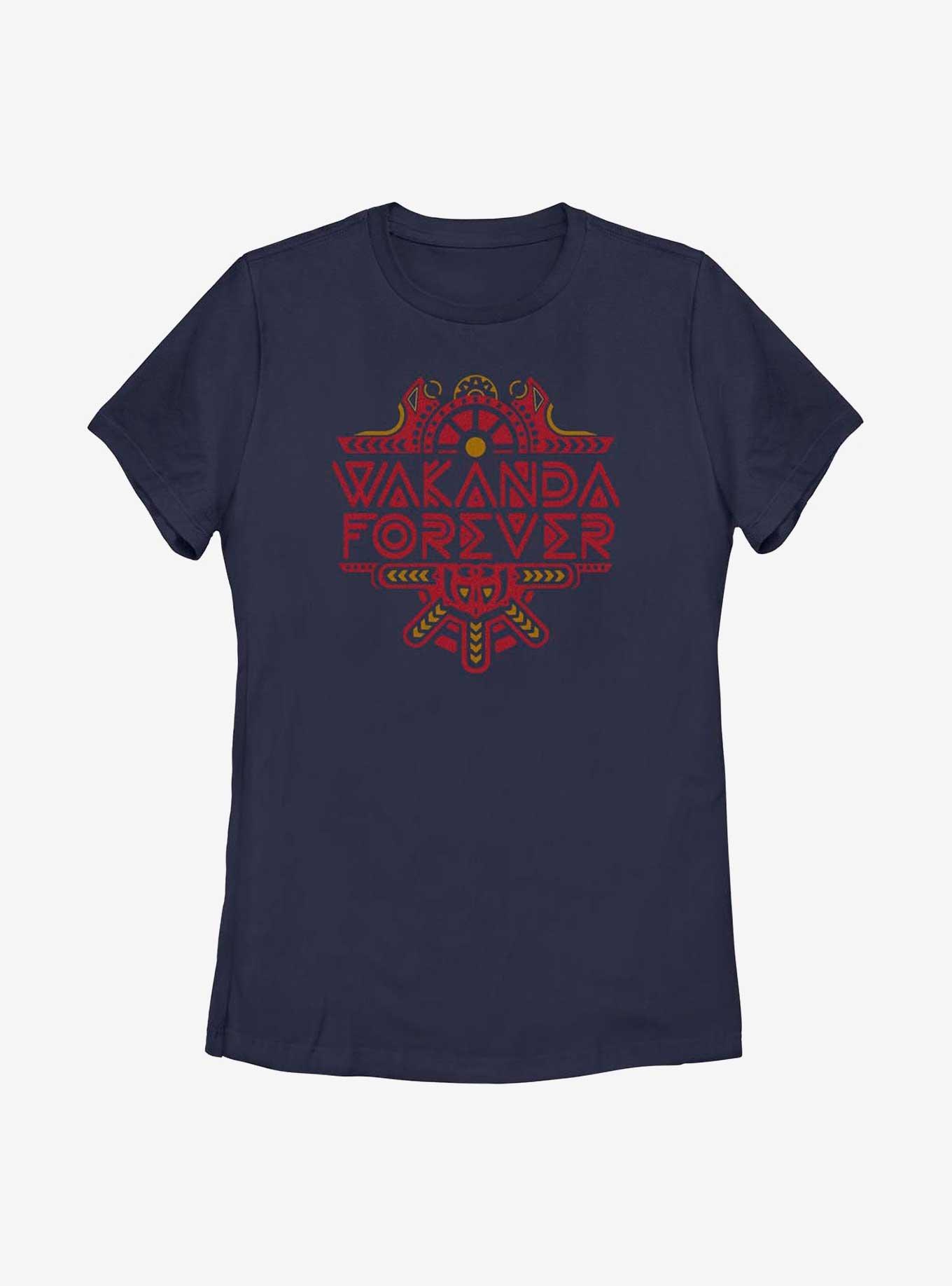 Marvel Black Panther: Wakanda Forever Intricate Logo Womens T-Shirt, , hi-res