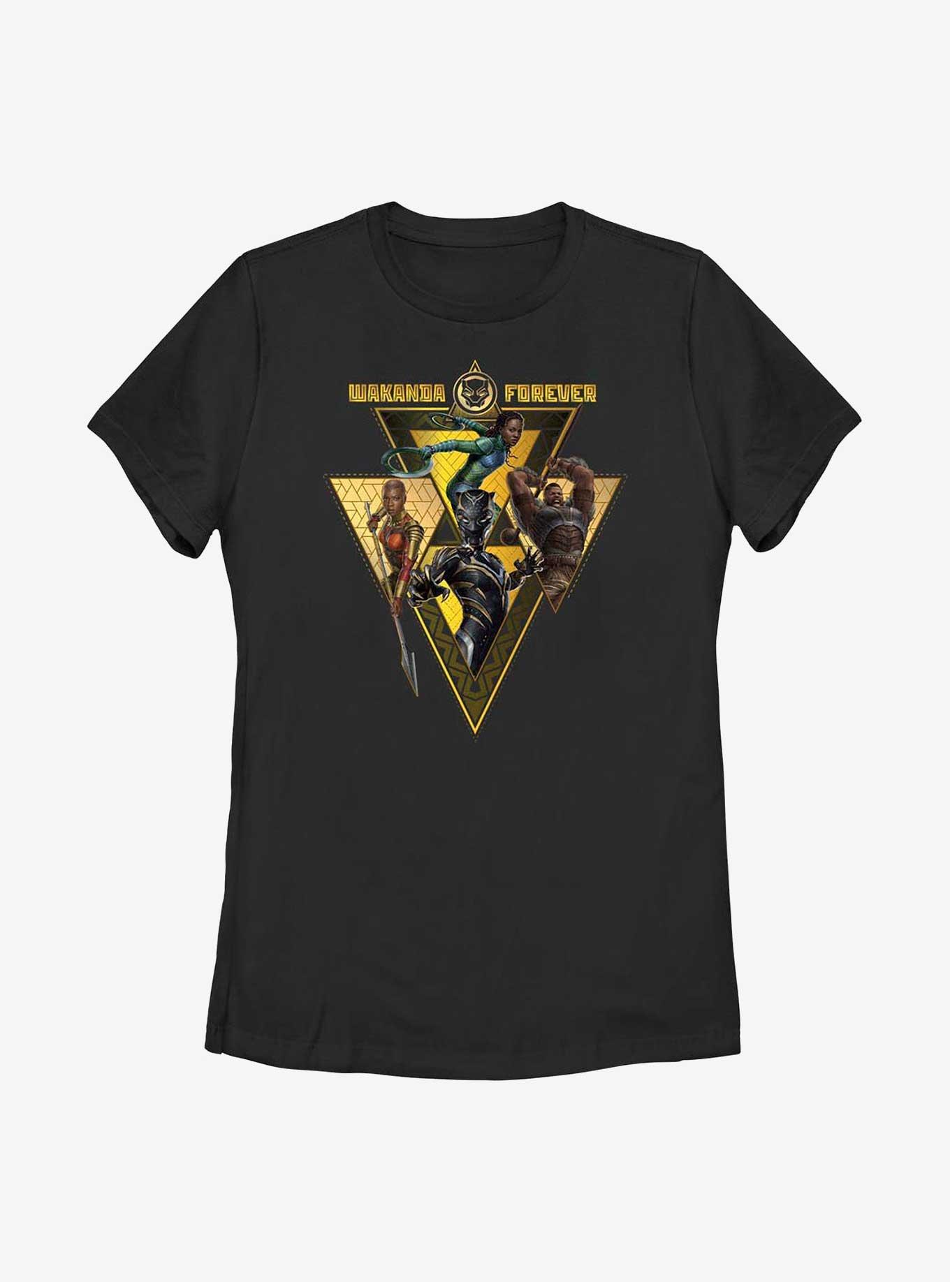 Marvel Black Panther: Wakanda Forever Warrior Heroes Badge Womens T-Shirt, , hi-res