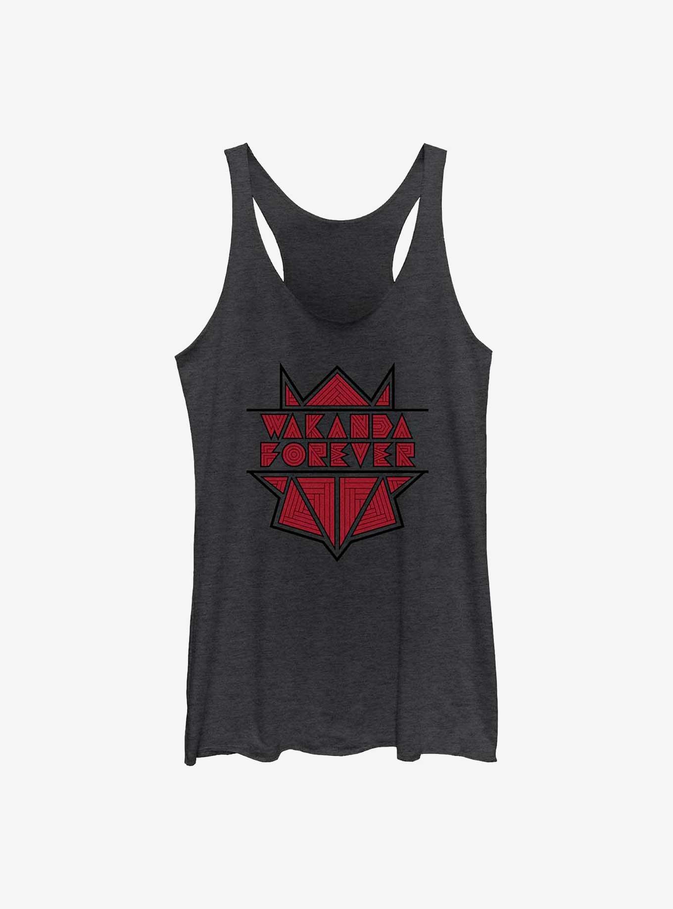 Marvel Black Panther: Wakanda Forever Geometric Panther Logo Womens Tank Top, , hi-res