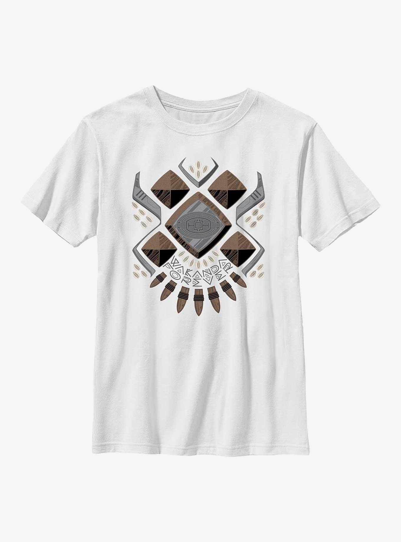 Marvel Black Panther: Wakanda Forever Armor Costume Youth T-Shirt, WHITE, hi-res