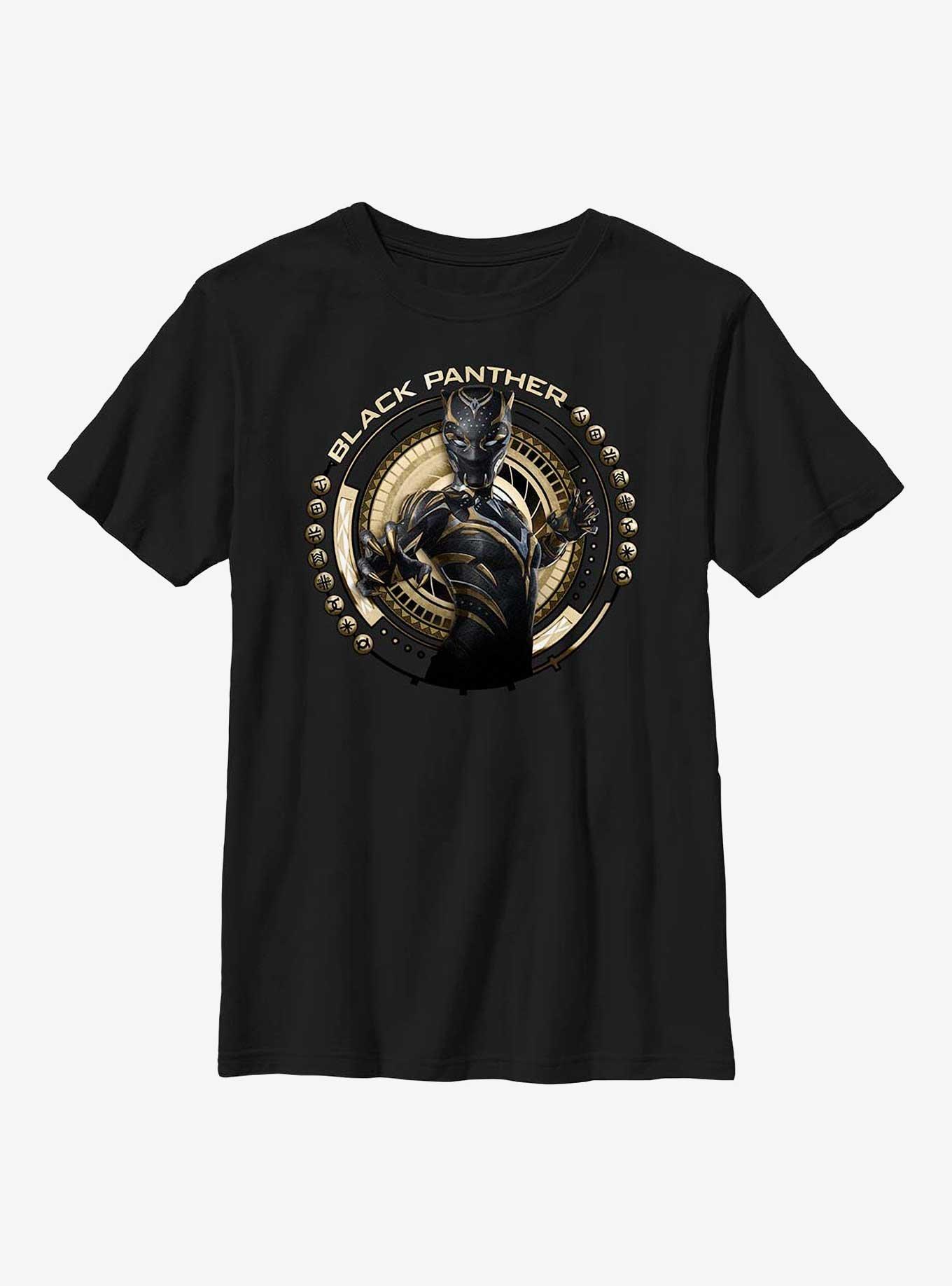 Marvel Black Panther: Wakanda Forever Shuri Action Badge Youth T-Shirt, BLACK, hi-res