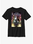 Marvel Black Panther: Wakanda Forever Shuri Comic Cover Poster Youth T-Shirt, BLACK, hi-res