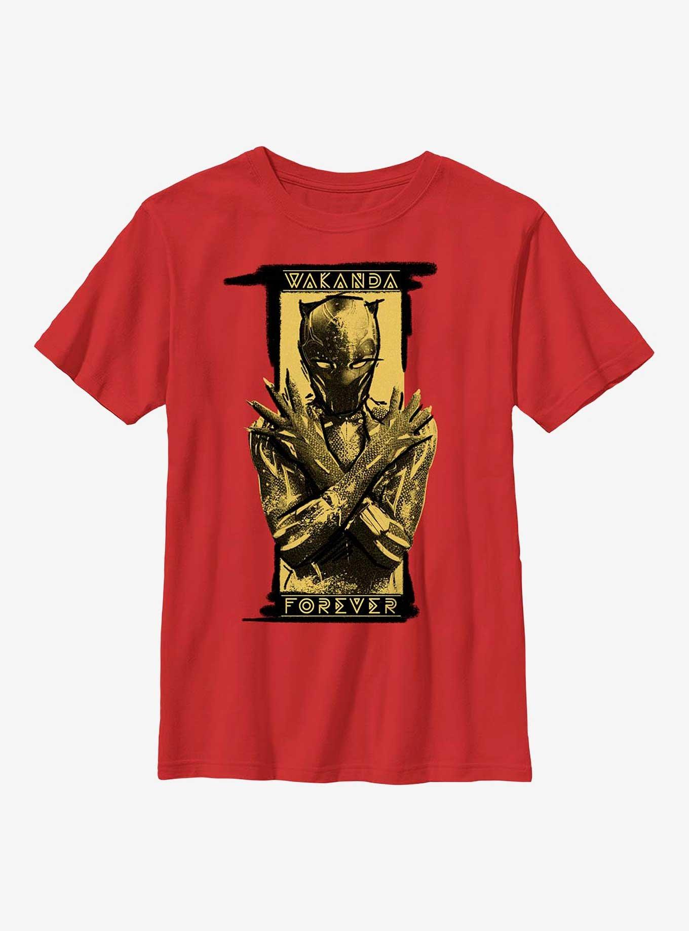 Marvel Black Panther: Wakanda Forever Shuri Salute Badge Youth T-Shirt, , hi-res