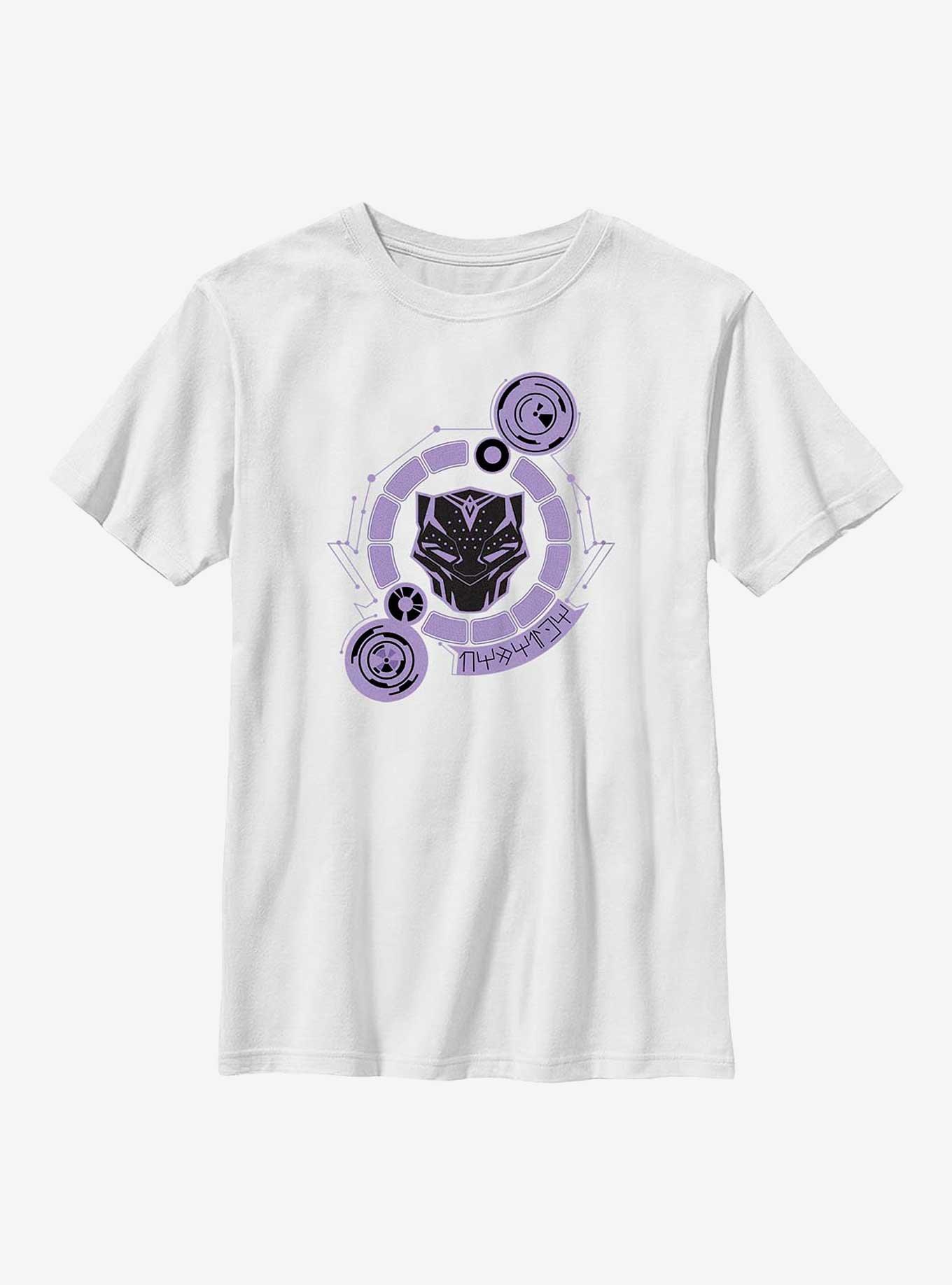 Marvel Black Panther: Wakanda Forever Technology Badge Youth T-Shirt, WHITE, hi-res