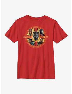 Marvel Black Panther: Wakanda Forever Warrior Heroes Badge Youth T-Shirt, , hi-res