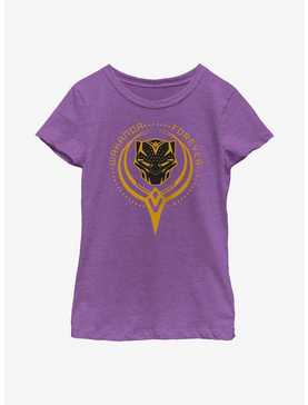 Marvel Black Panther: Wakanda Forever Golden Badge Youth Girls T-Shirt, , hi-res