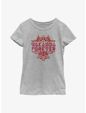 Marvel Black Panther: Wakanda Forever Intricate Logo Youth Girls T-Shirt, , hi-res