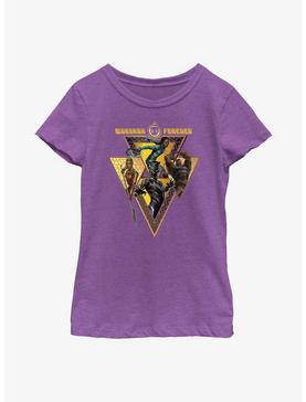 Marvel Black Panther: Wakanda Forever Warrior Heroes Badge Youth Girls T-Shirt, , hi-res
