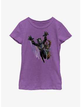 Marvel Black Panther: Wakanda Forever Warriors Take Action Youth Girls T-Shirt, , hi-res