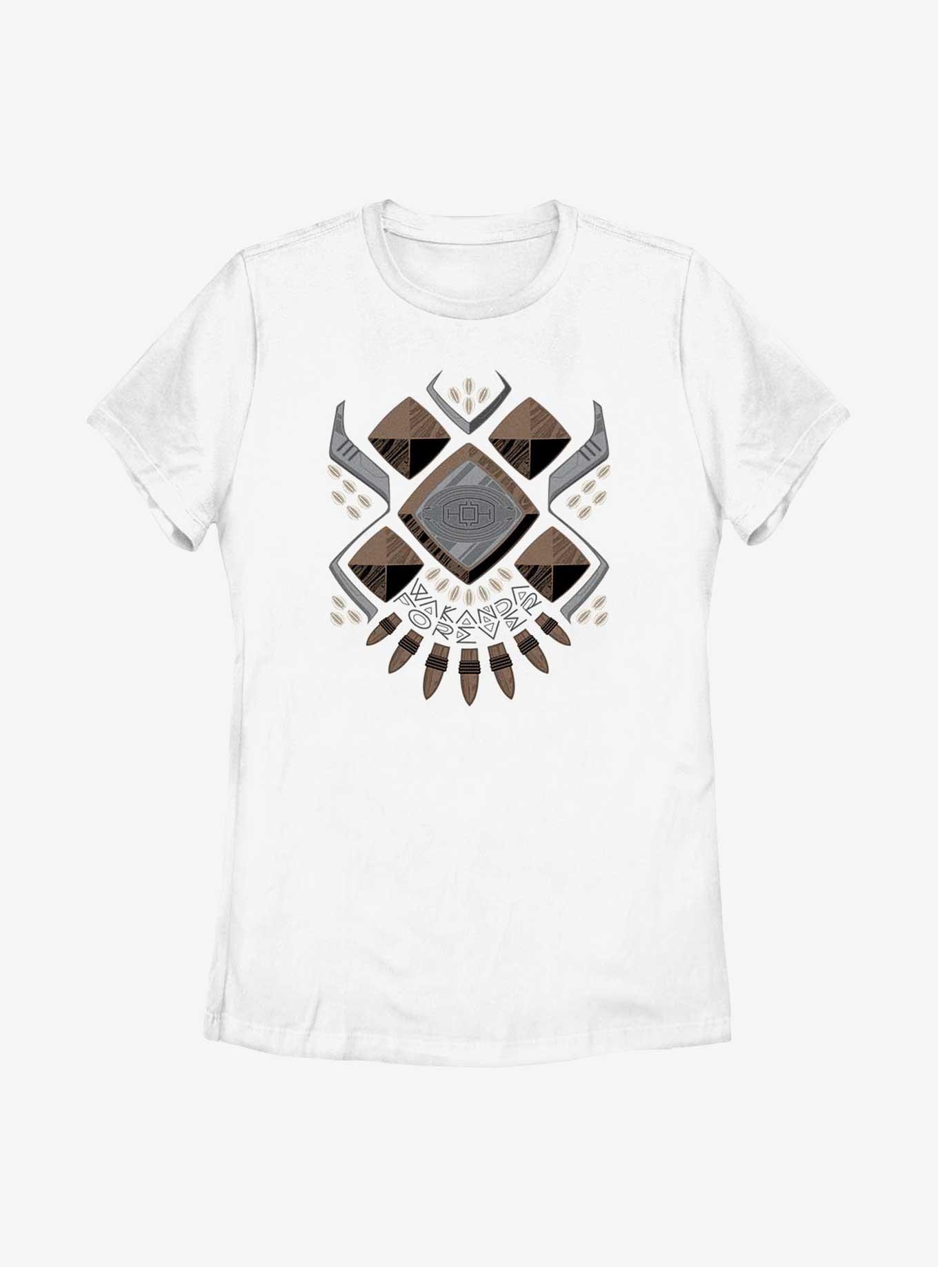 Marvel Black Panther: Wakanda Forever Armor Costume Womens T-Shirt, WHITE, hi-res