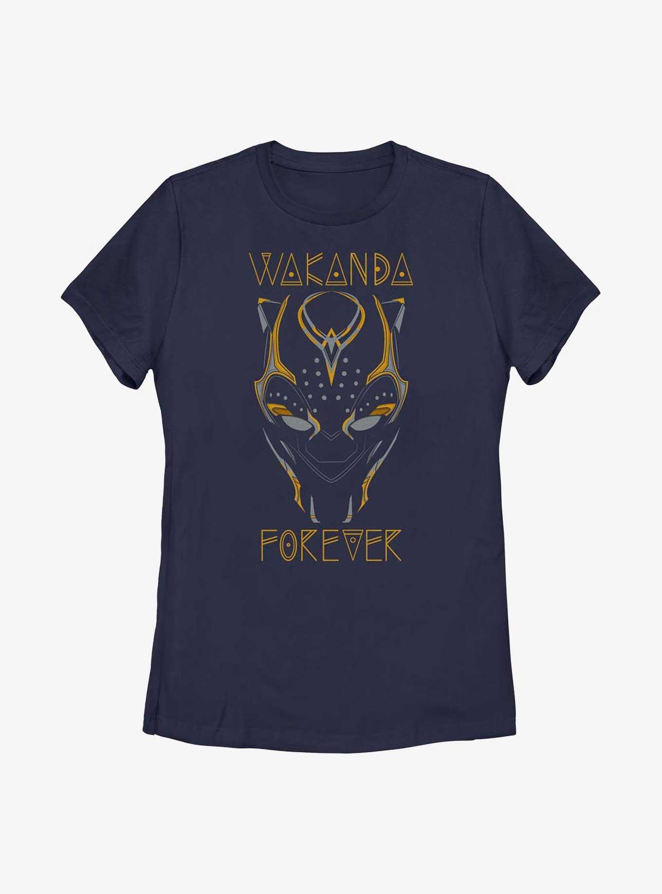 Marvel Black Panther: Wakanda Forever Shuri Panther Poster Womens T-Shirt, NAVY, hi-res