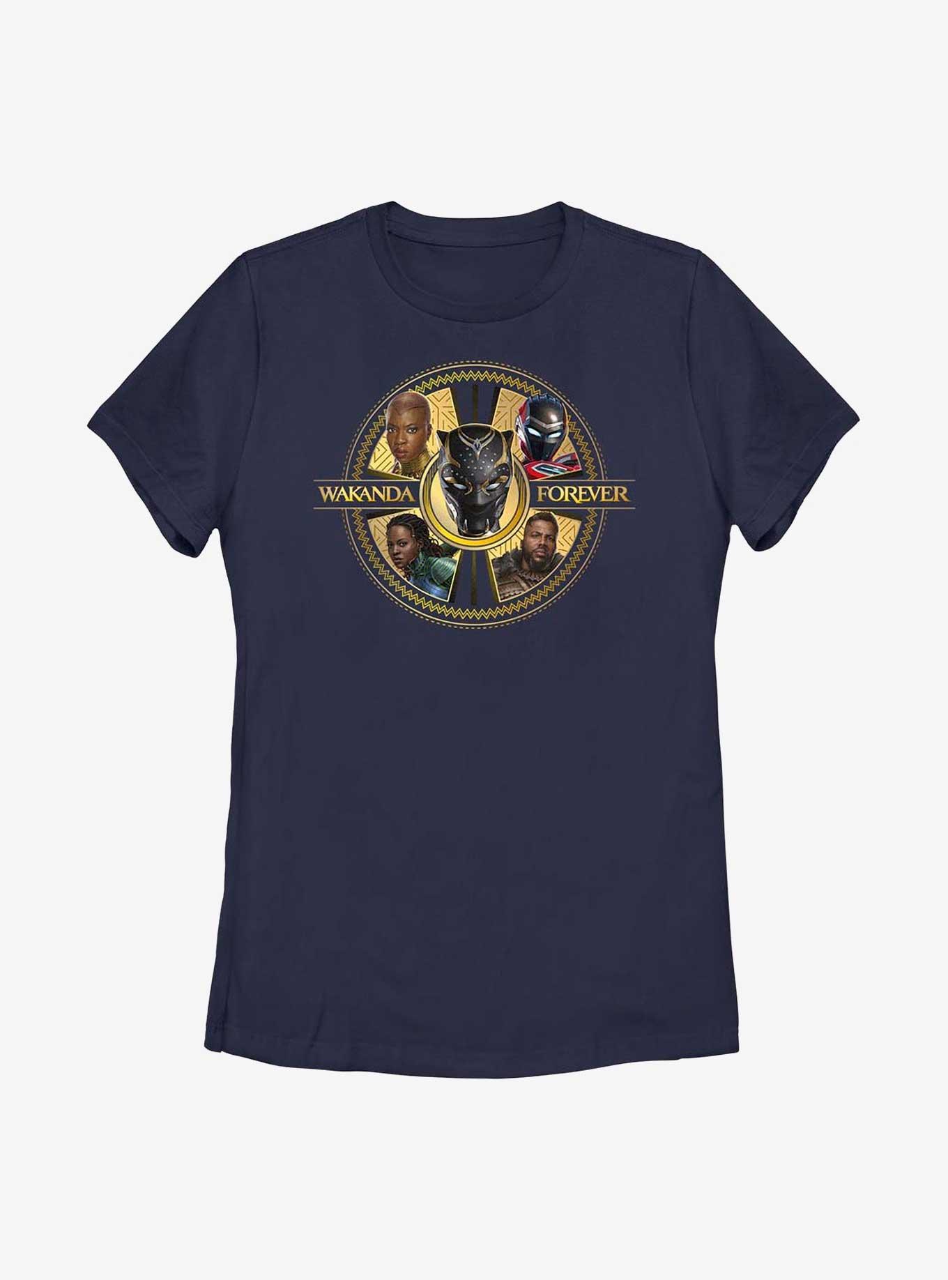Marvel Black Panther: Wakanda Forever Warrior Heroes Badge Womens T-Shirt, , hi-res