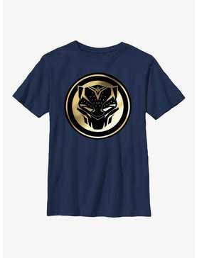 Marvel Black Panther: Wakanda Forever Golden Emblem Youth T-Shirt, , hi-res