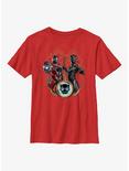 Marvel Black Panther: Wakanda Forever Ironheart & Shuri Badge Youth T-Shirt, RED, hi-res