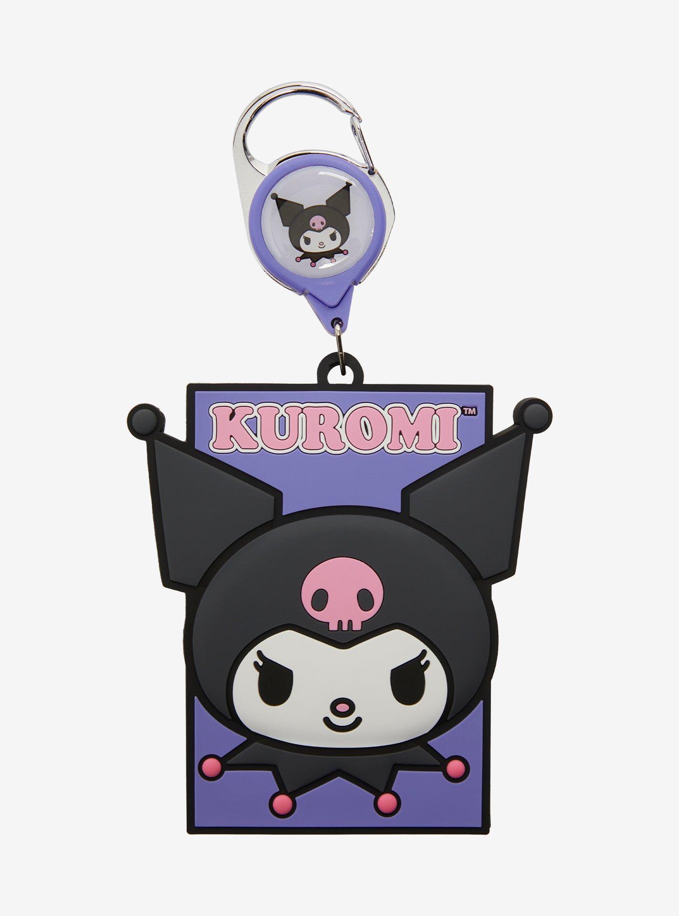 Kuromi Face Retractable Lanyard, , hi-res
