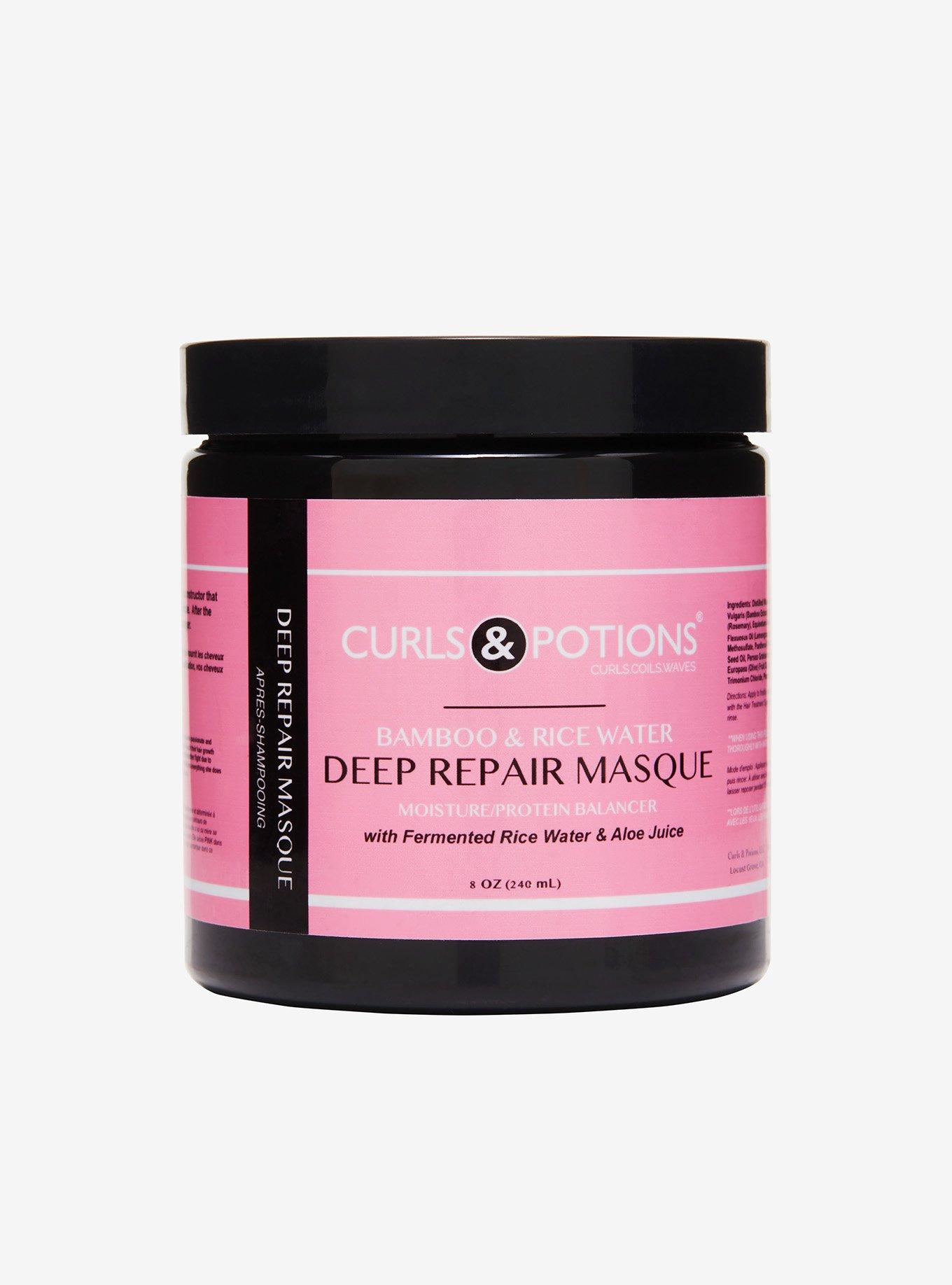 Curls & Potions Bamboo & Rice Water Deep Repair Masque, , hi-res