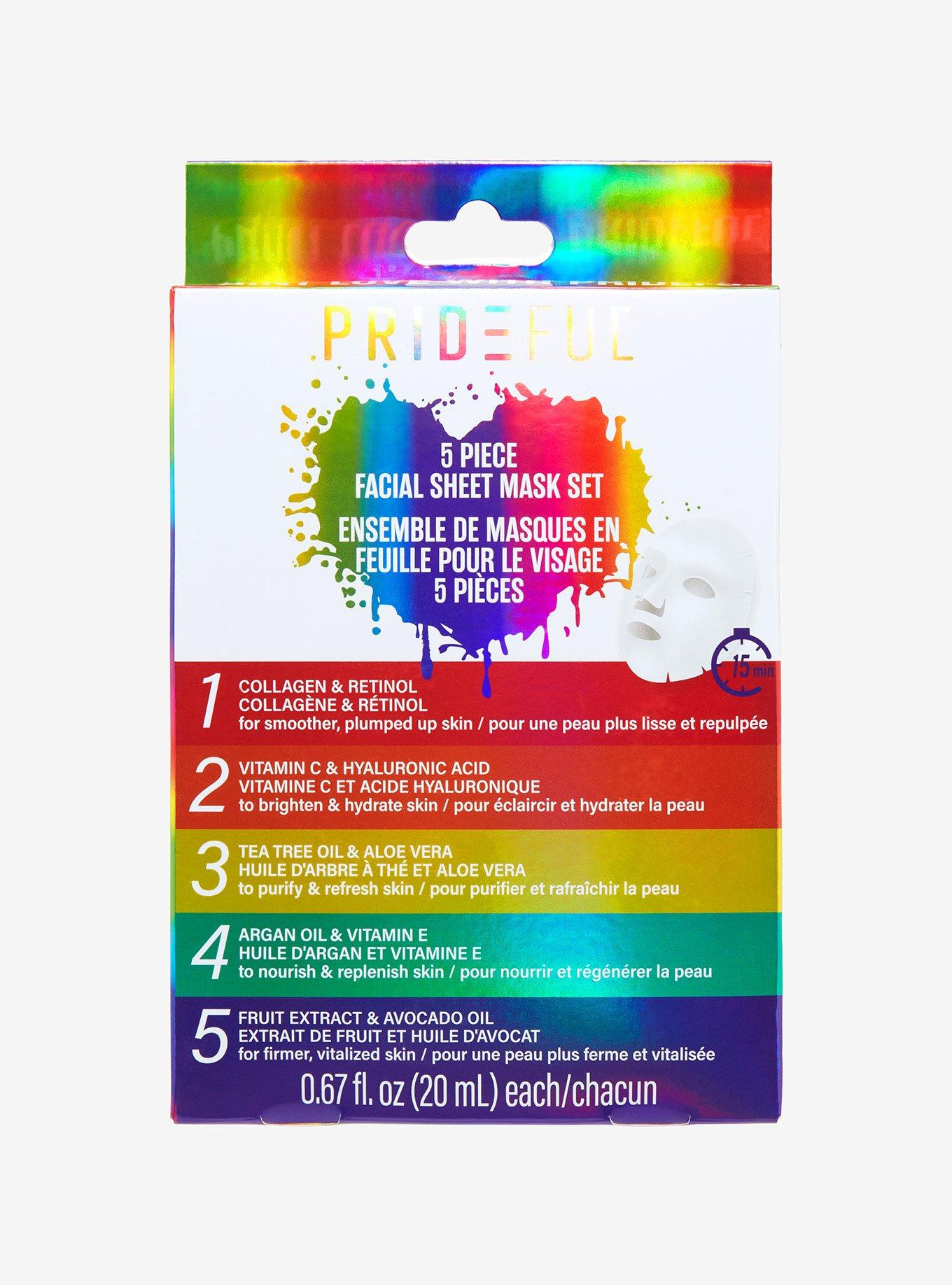 Prideful Facial Sheet Mask Set Hot Topic