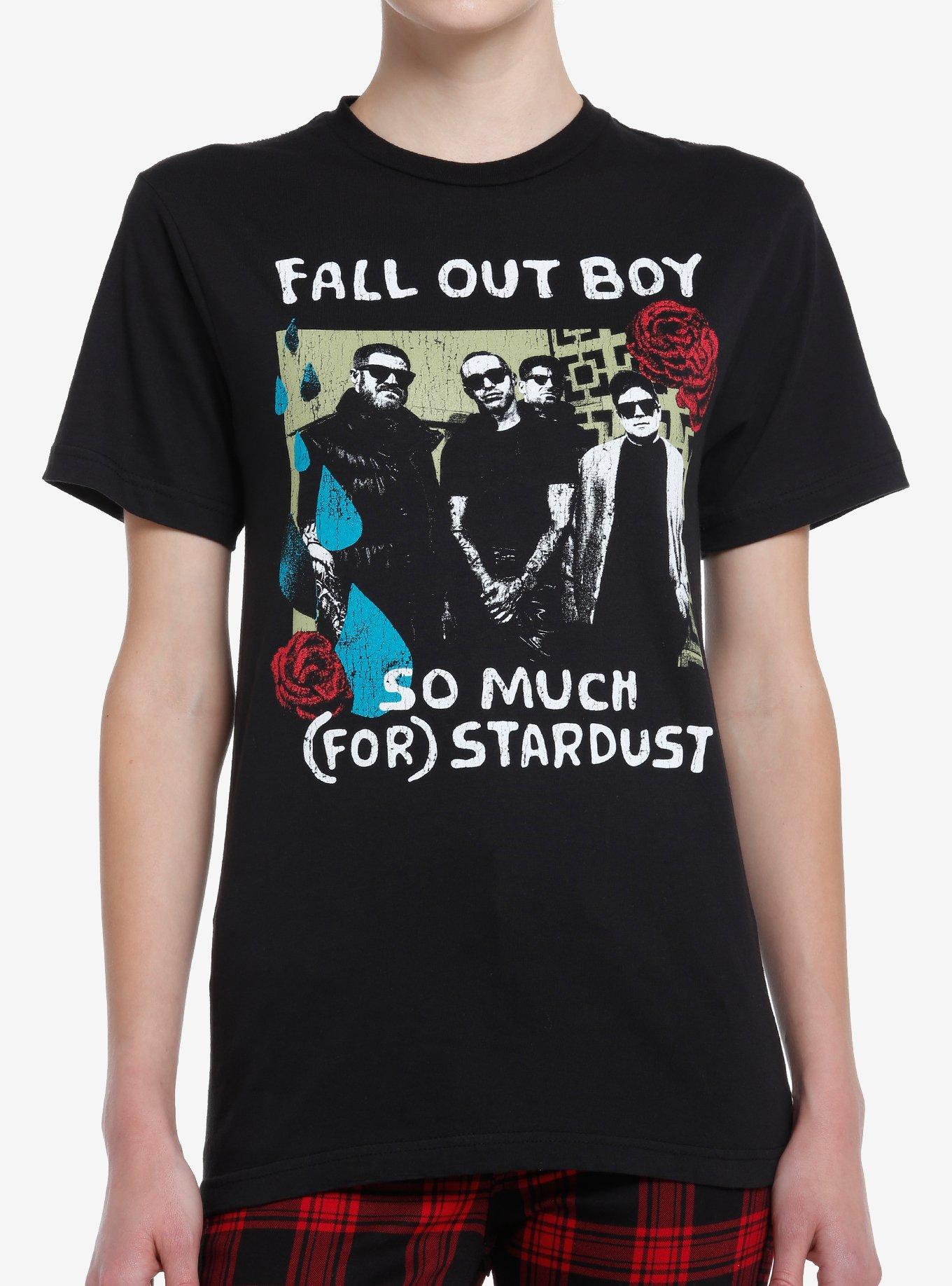 Fall Out Boy So Much (For) Stardust Group Photo Boyfriend Fit Girls T-Shirt, BLACK, hi-res