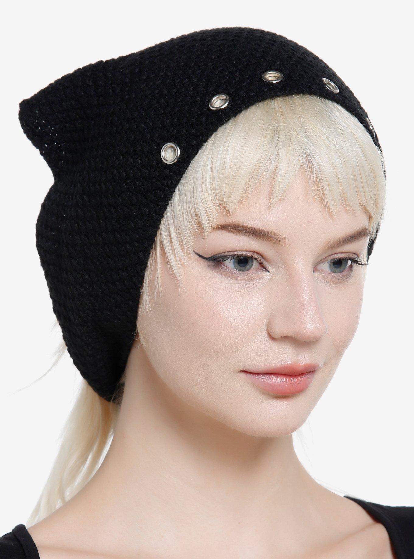 Pierced Grommet Knit Hair Scarf Hot Topic