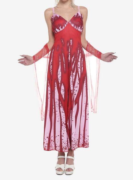 prom dress carrie Halloween Carrie Prom Dress Costume Halloween Costume Original Carrie Prom  Dress Trumpet/Mermaid V