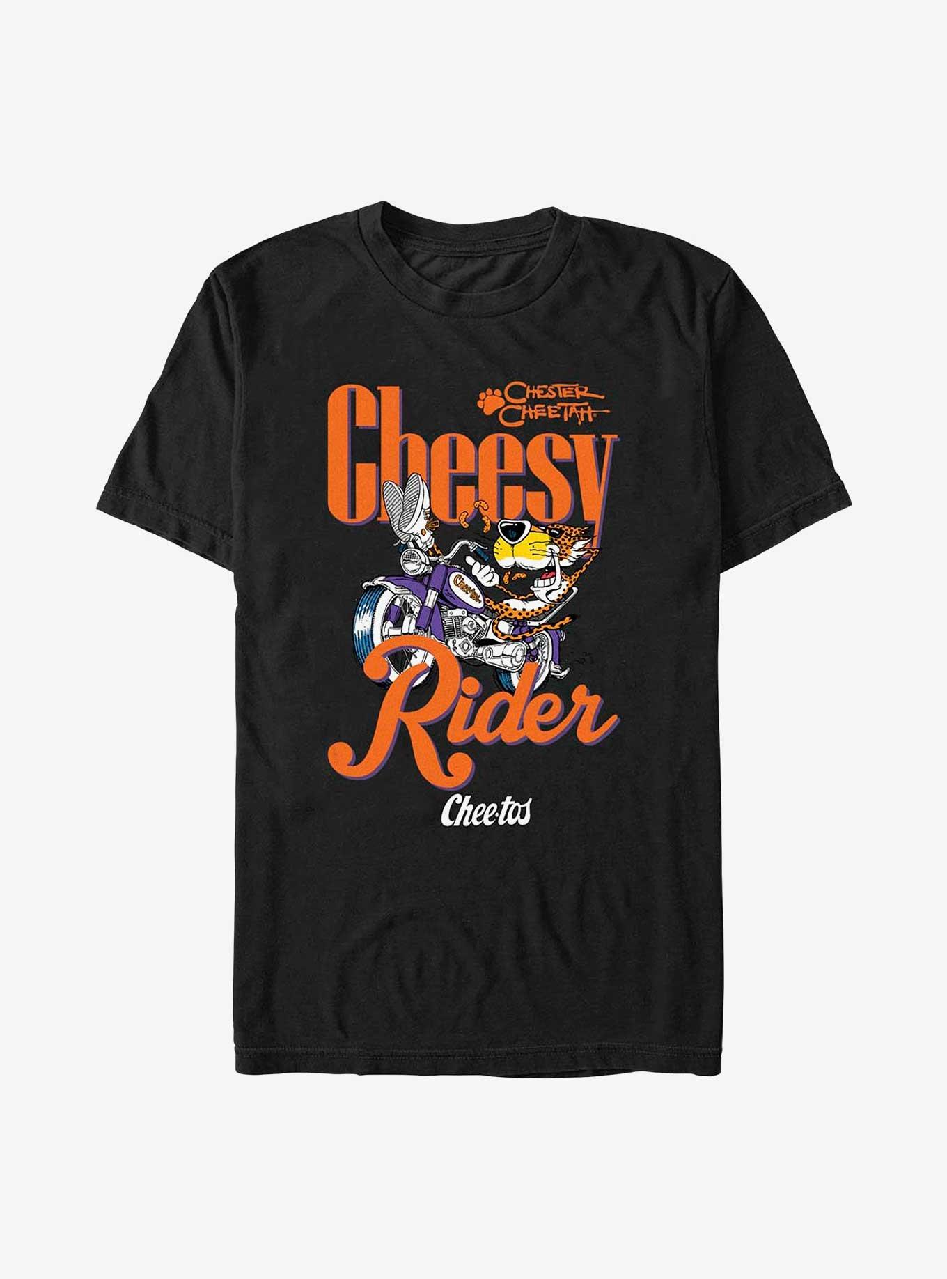 Cheetos Chester Cheetah Cheesy Rider T-Shirt, BLACK, hi-res