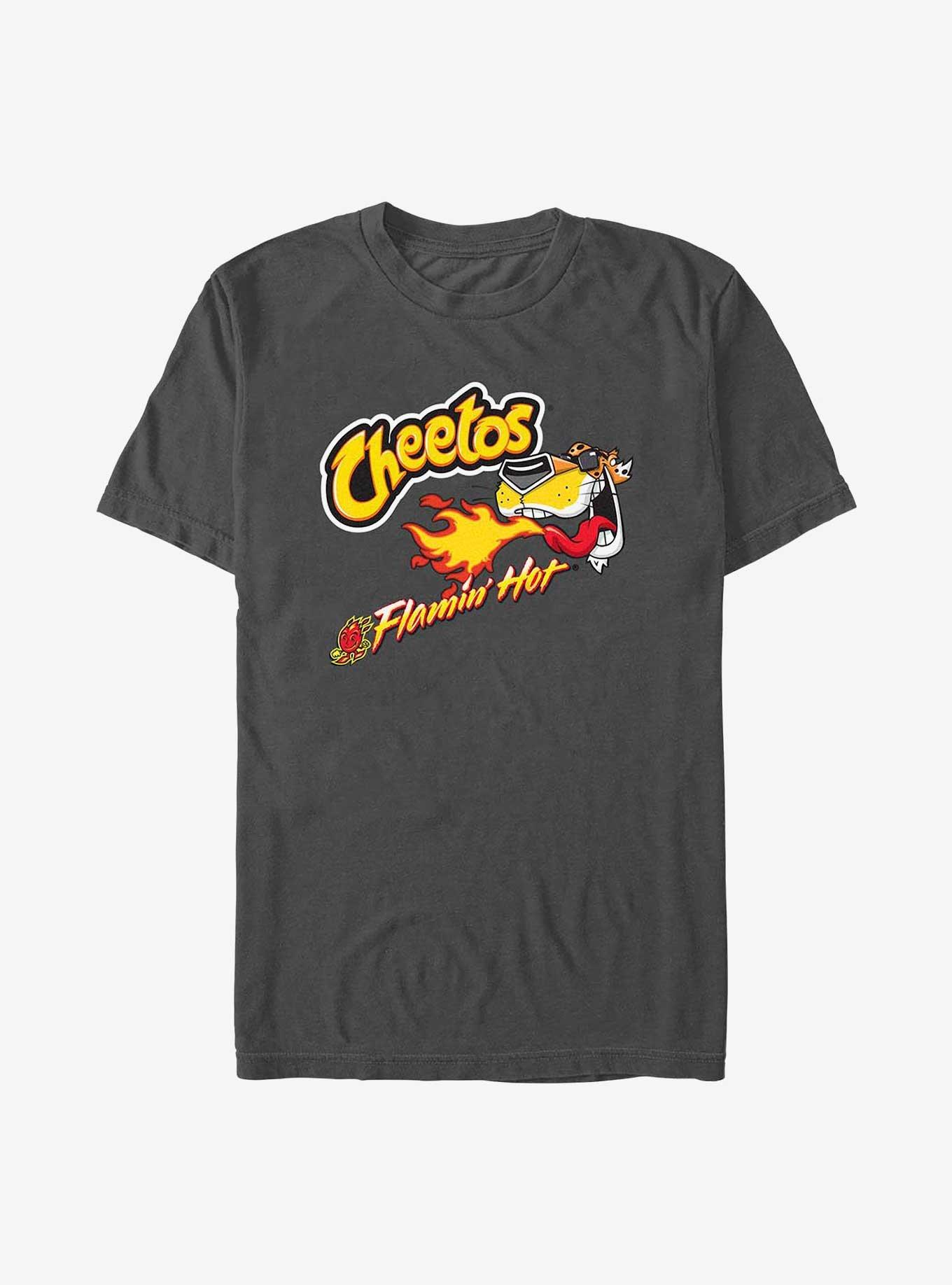 Cheetos Flamin' Hot Breath Chester T-Shirt, CHARCOAL, hi-res