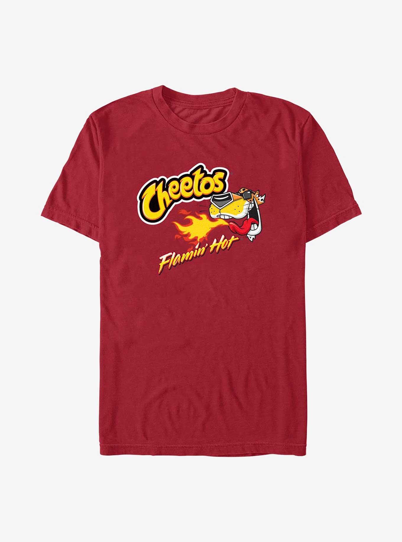 Cheetos Flamin' Hot Breath Chester Icon T-Shirt, CARDINAL, hi-res