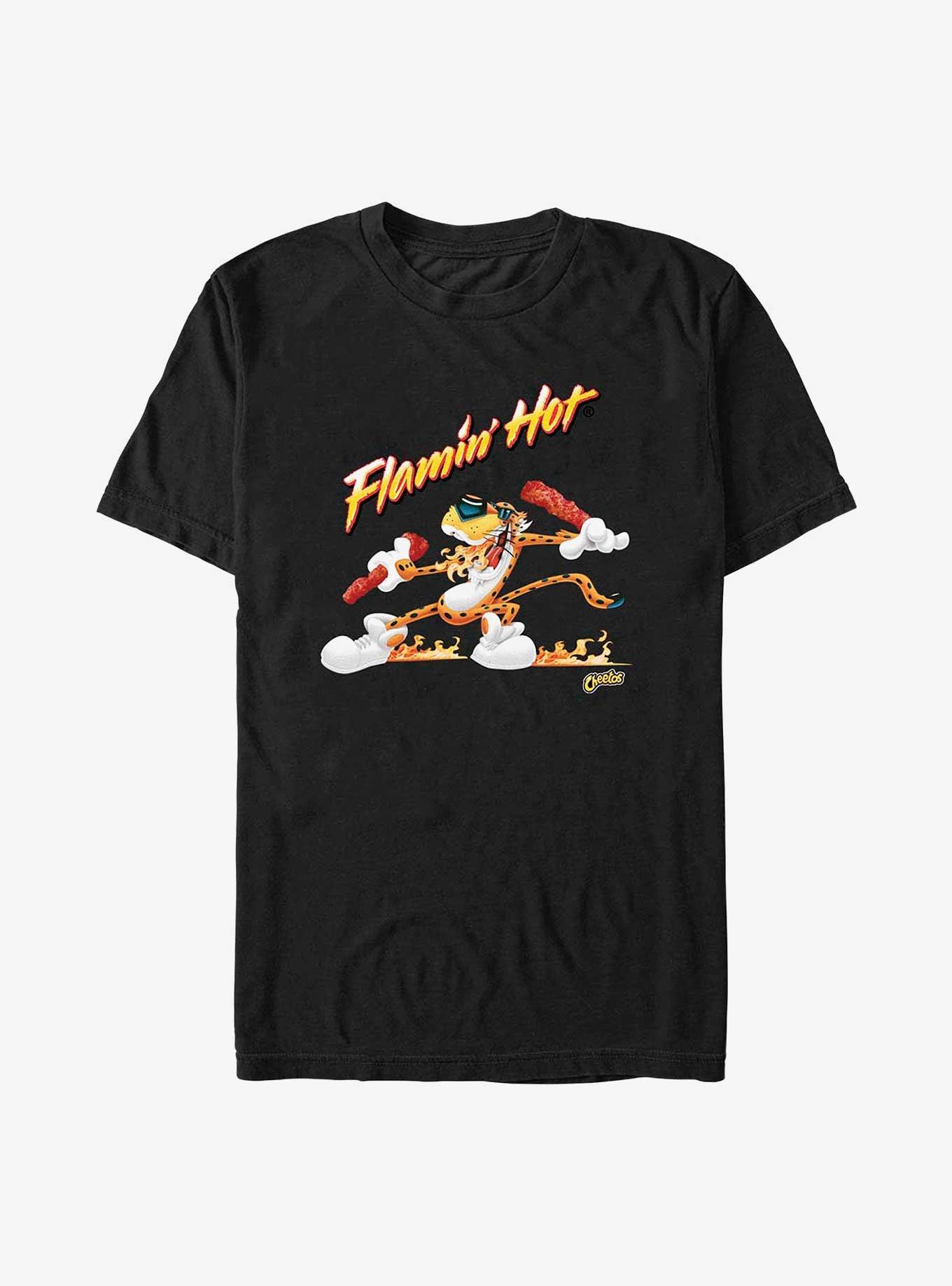 Cheetos Flamin' Hot Chester Fire Slide T-Shirt, BLACK, hi-res