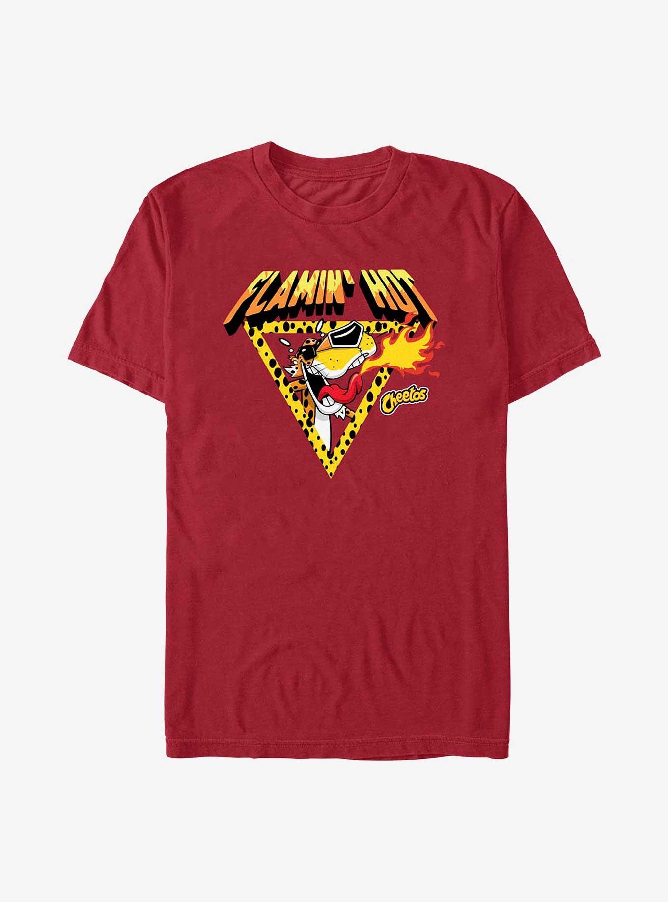 Cheetos Flamin' Hot Chester Triangle T-Shirt, CARDINAL, hi-res