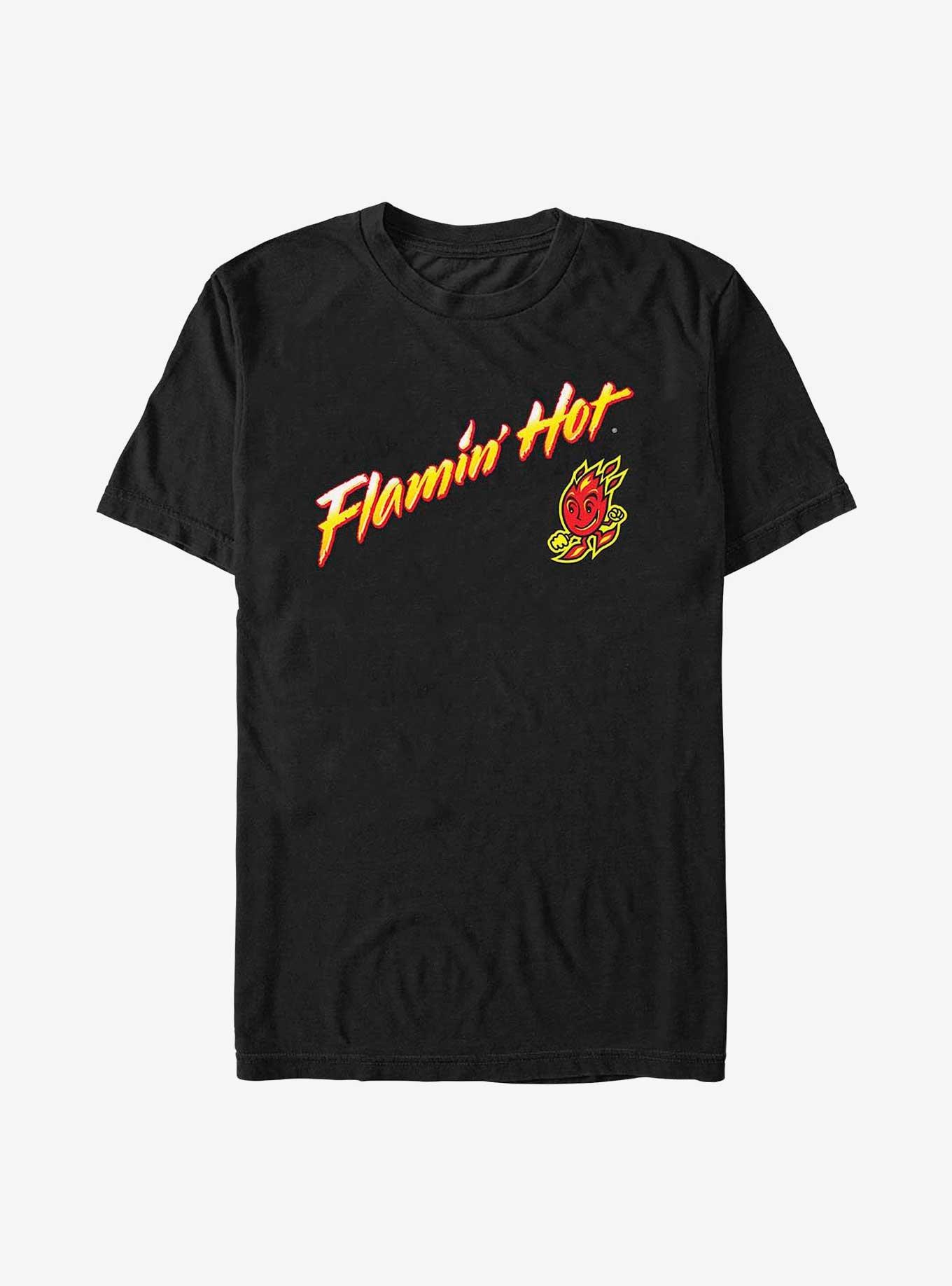 Cheetos Flamin' Hot Logo Icon T-Shirt, BLACK, hi-res