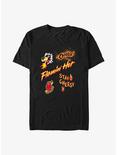 Cheetos Flamin' Hot Stay Cheesy Icons T-Shirt, BLACK, hi-res