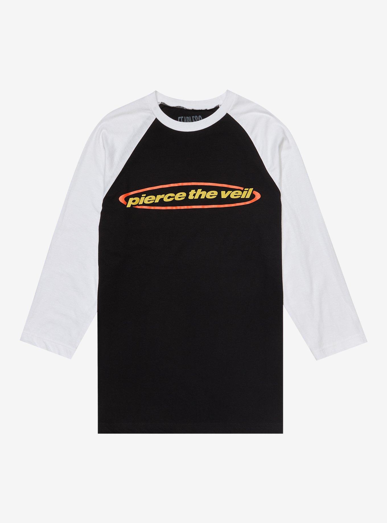 Pierce The Veil Logo Girls Raglan T-Shirt, MULTI, hi-res