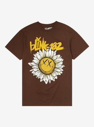 Blink-182 Sunflower Face Logo Boyfriend Fit Girls T-Shirt | Hot Topic